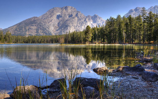 Обои картинки фото природа, реки, озера, озеро, горы