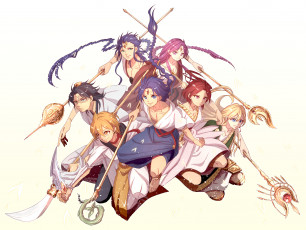 Картинка аниме magi+the+labyrinth+of+magic персонажи