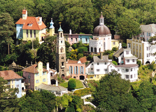 Картинка portmeirion village wales города -+панорамы