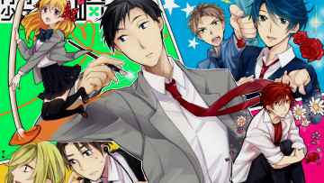 Картинка аниме gekkan+shoujo+nozaki-kun персонажи