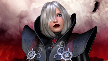 Картинка dark+jerez 3д+графика фантазия+ fantasy фон взгляд девушка