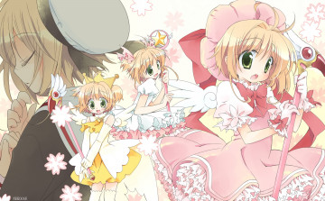 Картинка аниме card+captor+sakura фон девушки взгляд