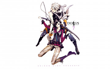 Картинка аниме dogs +bullets+&+carnage оружие девушка парень