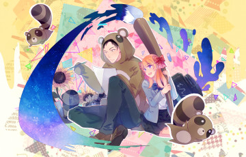 Картинка аниме gekkan+shoujo+nozaki-kun парень девушка