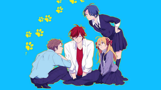 Обои картинки фото аниме, gekkan shoujo nozaki-kun, персонажи