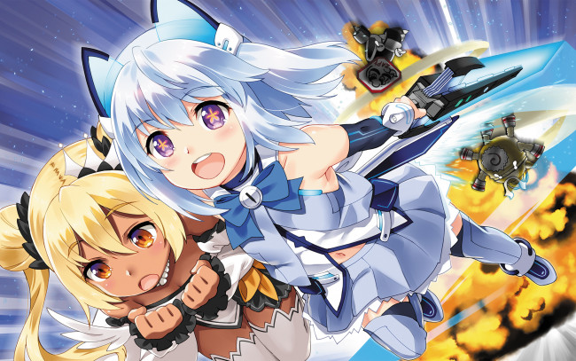 Обои картинки фото 1000-chan, аниме, unknown,  другое, взгляд, девушки, фон