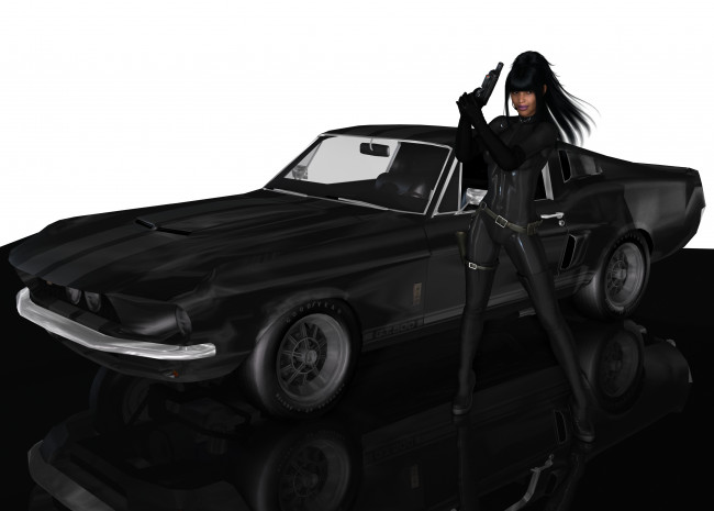 Обои картинки фото 3д графика, люди-авто, мото , people- car ,  moto, девушка, взгляд, фон