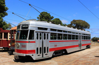 Картинка техника трамваи трамвай рельсы