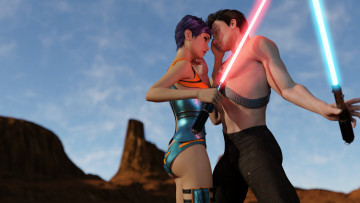 Картинка 3д+графика фантазия+ fantasy оружие фон взгляд девушка