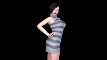 Картинка 3д+графика люди+ people фон взгляд девушка