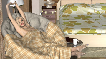 Картинка 3д+графика люди+ people фон взгляд девушка