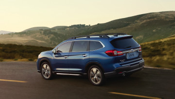 обоя subaru ascent 2019, автомобили, subaru, 2019, ascent, синий, внедорожник