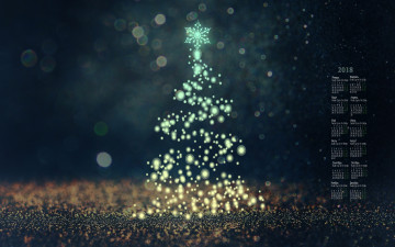 Картинка календари праздники +салюты абстракция 2018 ель боке