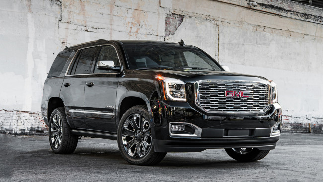Обои картинки фото gmc yukon denali ultimate black edition 2018, автомобили, gm-gmc, 2018, denali, yukon, gmc, edition, black, ultimate