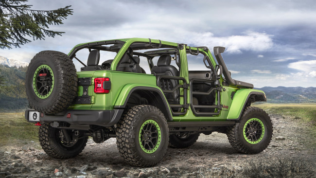 Обои картинки фото jeep wrangler rubicon unlimited mopar 2018, автомобили, jeep, wrangler, rubicon, unlimited, mopar, 2018