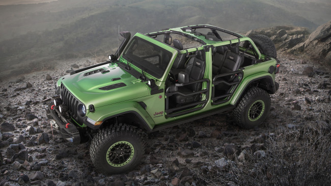 Обои картинки фото jeep wrangler rubicon unlimited mopar 2018, автомобили, jeep, wrangler, rubicon, unlimited, mopar, 2018