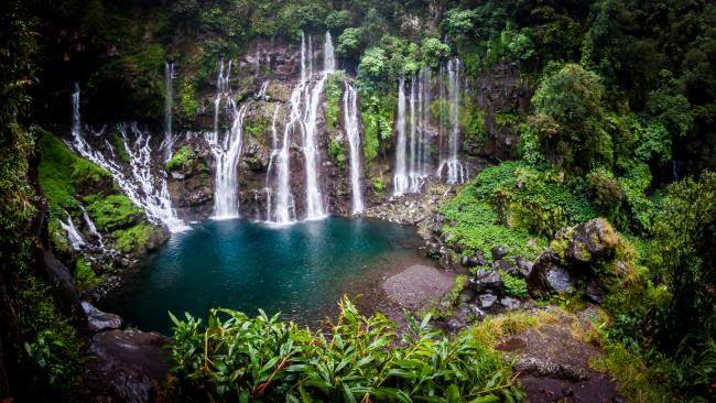 Обои картинки фото природа, водопады, простор