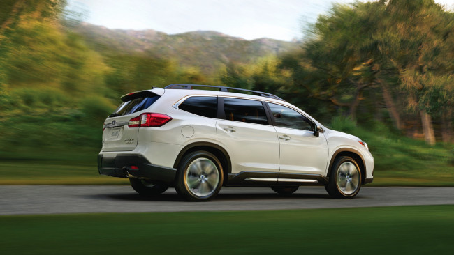 Обои картинки фото subaru ascent 2019, автомобили, subaru, ascent, 2019, внедорожник, белый