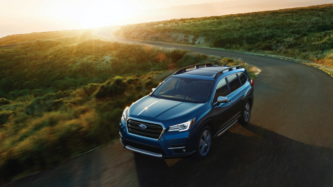 Обои картинки фото subaru ascent 2019, автомобили, subaru, синий, внедорожник, 2019, ascent