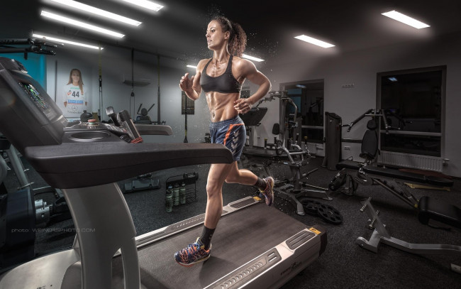 Обои картинки фото спорт, фитнес, девушка