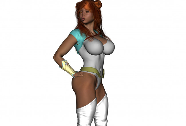 Обои картинки фото 3д графика, люди , people, взгляд, девушка, фон