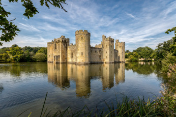 Картинка bodiam+castle города замки+англии простор