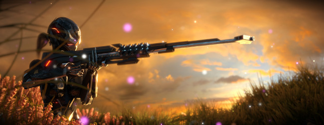 Обои картинки фото 3д графика, фантазия , fantasy, девушка, винтовка, униформа, фон