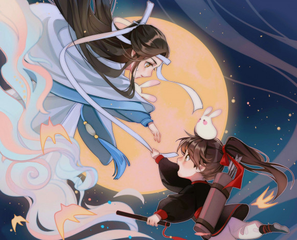 Обои картинки фото аниме, mo dao zu shi, the, untamed, неукротимый, повелитель, чэньцин, мосян, тунсю, mo, dao, zu, shi, магистр, дьявольского, культа