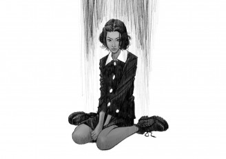 Картинка рисованное люди девушка платье ботинки