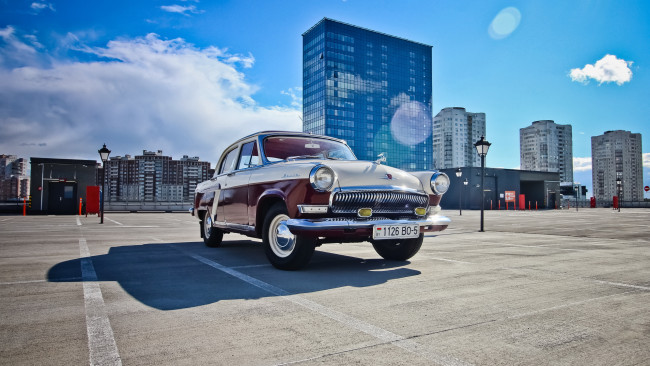 Обои картинки фото автомобили, газ, ретро, ussr, gaz, 21, минск, волга, ccch