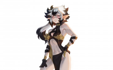 Картинка аниме животные +существа девушка ушки