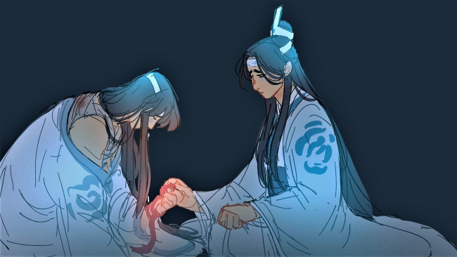 Обои картинки фото аниме, mo dao zu shi, лань, ванцзи, сичэнь