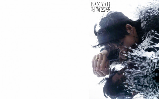 Обои картинки фото мужчины, wang yi bo, кольцо, отражение