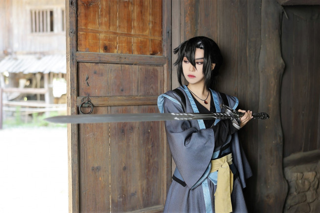 Обои картинки фото девушки, - креатив,  косплей, образы, костюмы, сюэ, ян, меч