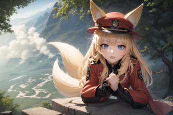 Картинка аниме животные +существа нейросети графика нейроарт ai art нейронные сети рисунки нейро искусство