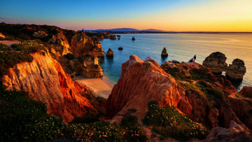 Картинка coast+of+the+algarve portugal природа побережье coast of the algarve