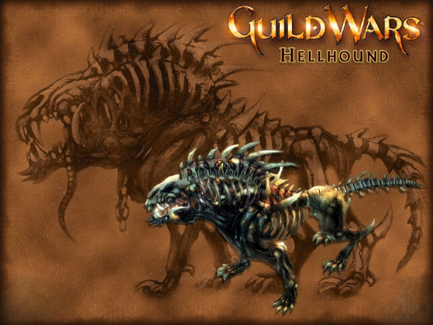 Обои картинки фото видео игры, guild wars, монстр, нежить, кости