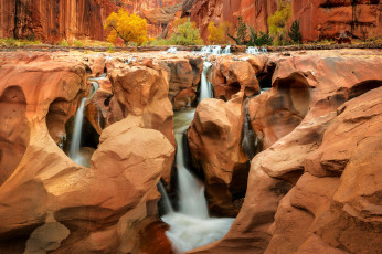 обоя waterfalls, southwestern us canyon, природа, водопады, southwestern, us, canyon