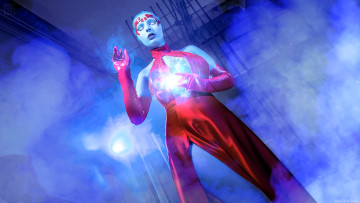 обоя девушки, анастасия волкова , svizee, образ, косплей, наряд, костюм, платье, магия, дым