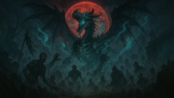 обоя фэнтези, нежить, нейросети, графика, нейроарт, ai, art, нейронные, сети, рисунки, нейро, искусство, нейрографика, graphics, neuroart, neural, networks, drawings, neuro, neurography