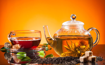 обоя еда, напитки,  чай, сахар, чай, заварник, чашка