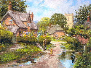 Картинка рисованные города