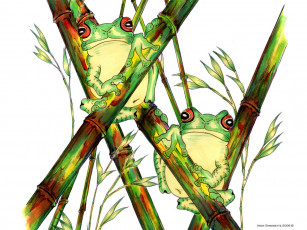 Картинка рисованные животные лягушки