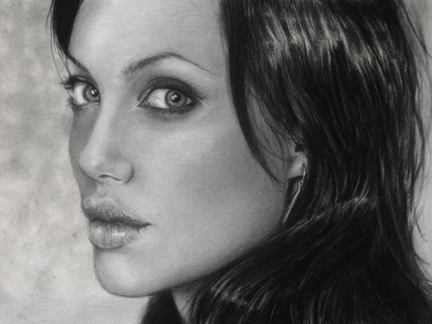 Обои картинки фото рисованные, люди, анжелина