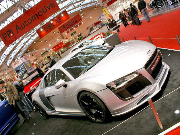 Обои картинки фото audi, qqi, razor, автомобили, выставки, уличные, фото