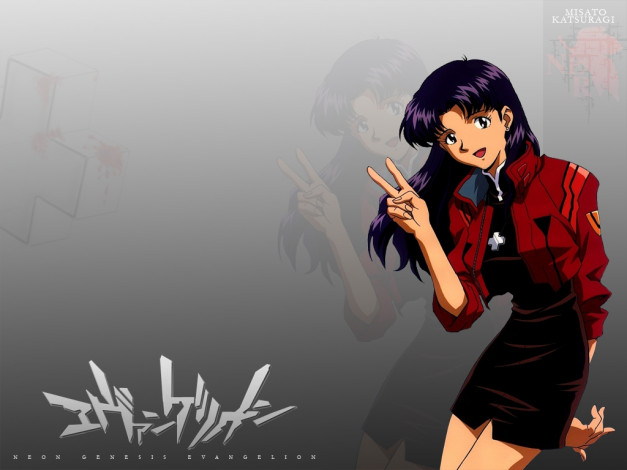 Обои картинки фото misato, аниме, evangelion