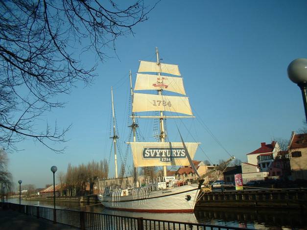 Обои картинки фото клайпеда, литва, корабли, парусники