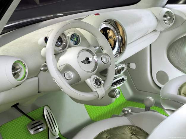 Обои картинки фото mini, автомобили, спидометры, торпедо