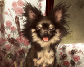 Картинка рисованные животные собаки