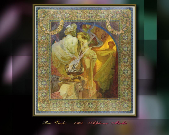 Обои картинки фото alphons, mucha, рисованные